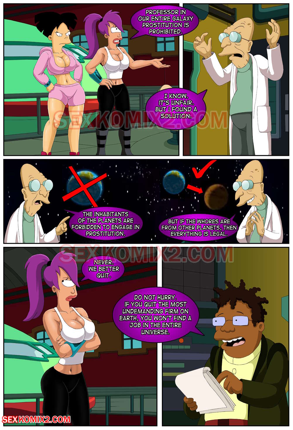 Futurama Interplanetary Sex By Sexkomix Hentai Comics Free