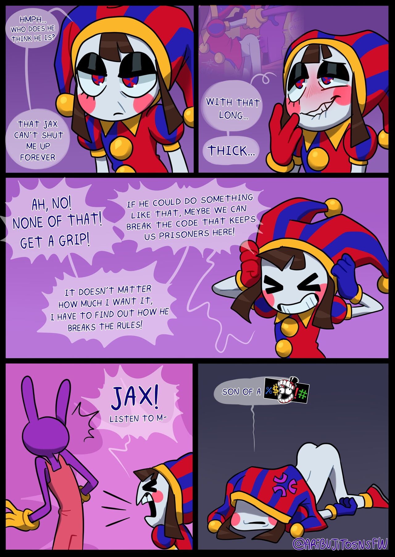 Jax S Secret Part The Amazing Digital Circus By Aricueva Hentai