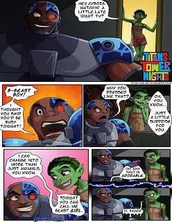 Teen Titans- Titans Tower Nights- [Nearphotison]