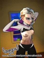 Spider-Gwen X Venom- Spider-Man- [Loreleia 2019]