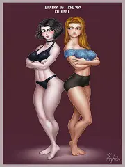 Doomer Girl VS Trad Girl Catfight- [By Hughaku]