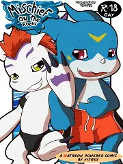 Mischief on the rocks- Digimon- [By Vitrex]
