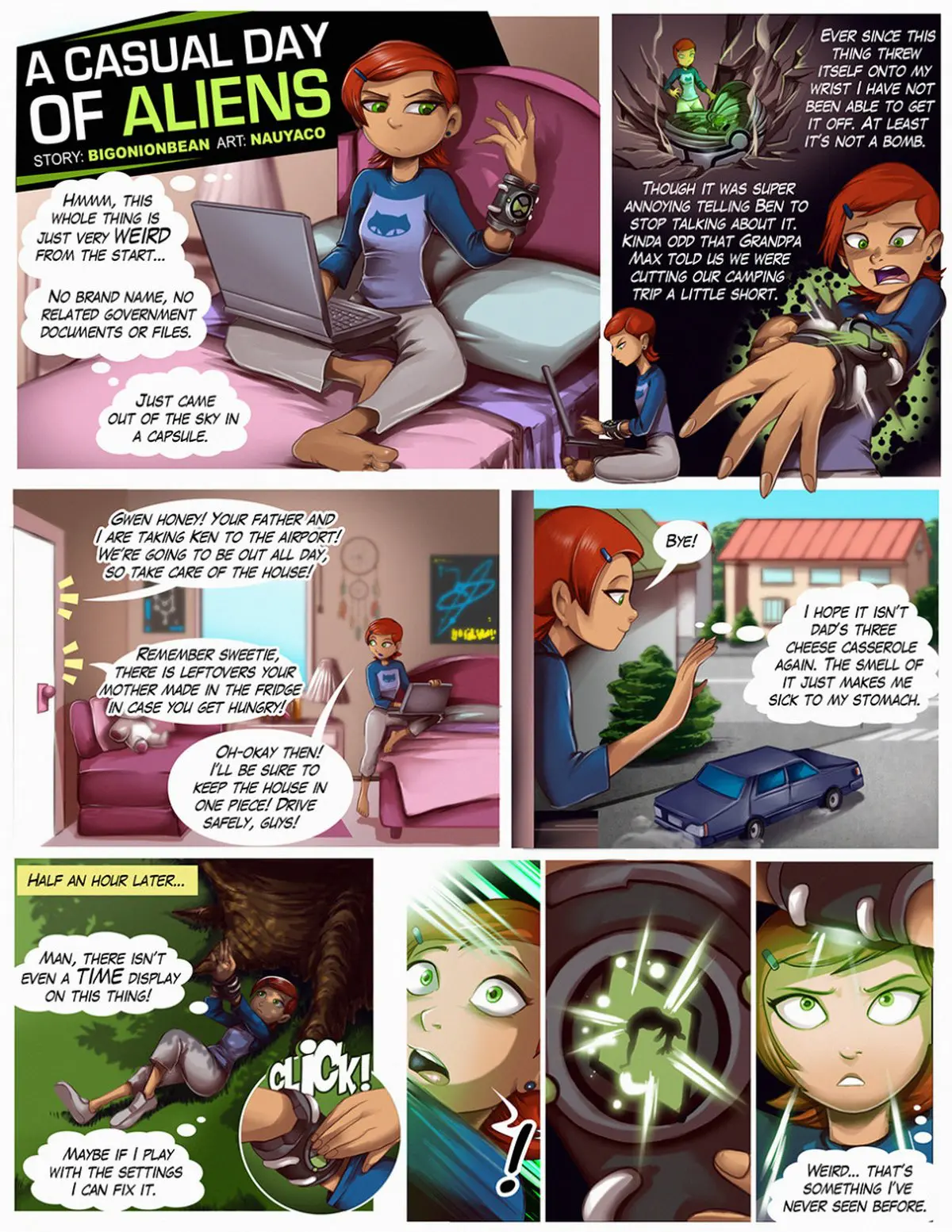 Ben 10- A Casual Day of Aliens- [By Nauyaco] - Hentai Comics Free