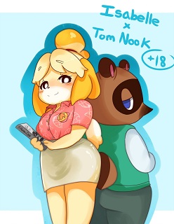 Isabelle X Tom Nook- By Pandaischub