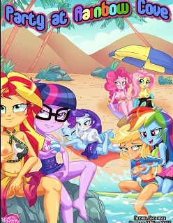 Party At Rainbow Cove- My Little Pony- By Palcomix