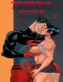 Batgirl & Superboy- Young Justice- By Ashino Art