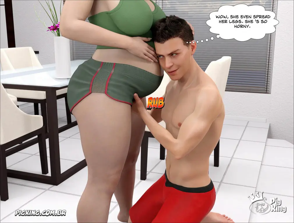 Pregnant 1- Maite- By PigKing