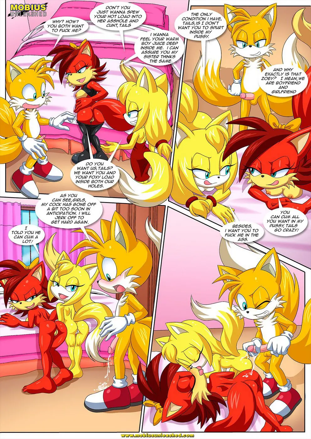 A Cock Among Siblings- Sonic the hedgehog- By Mobius Unleashed