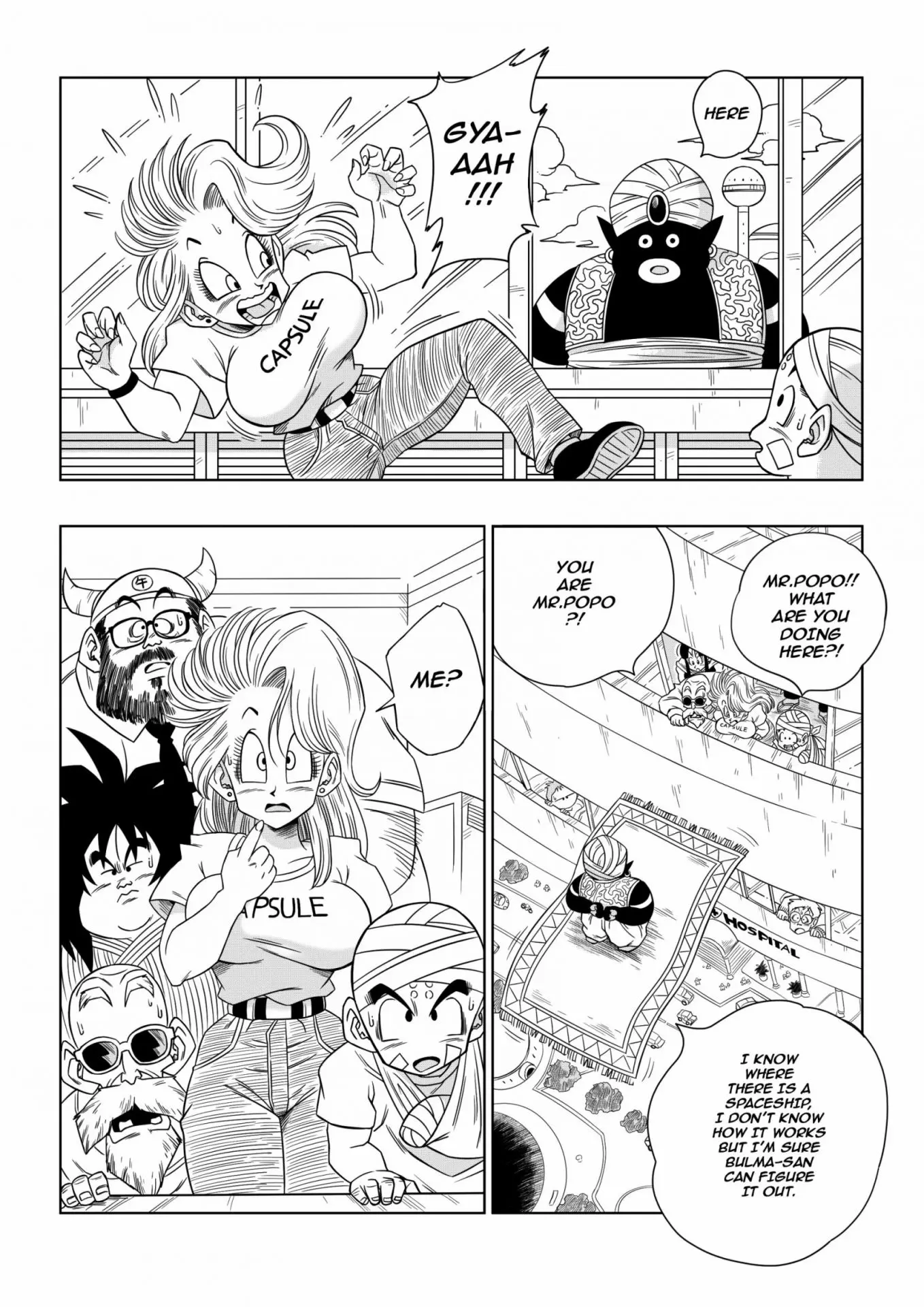 Bulma meets Mr.Popo- Sex inside the Mysterious Spaceship!- By Yamamoto