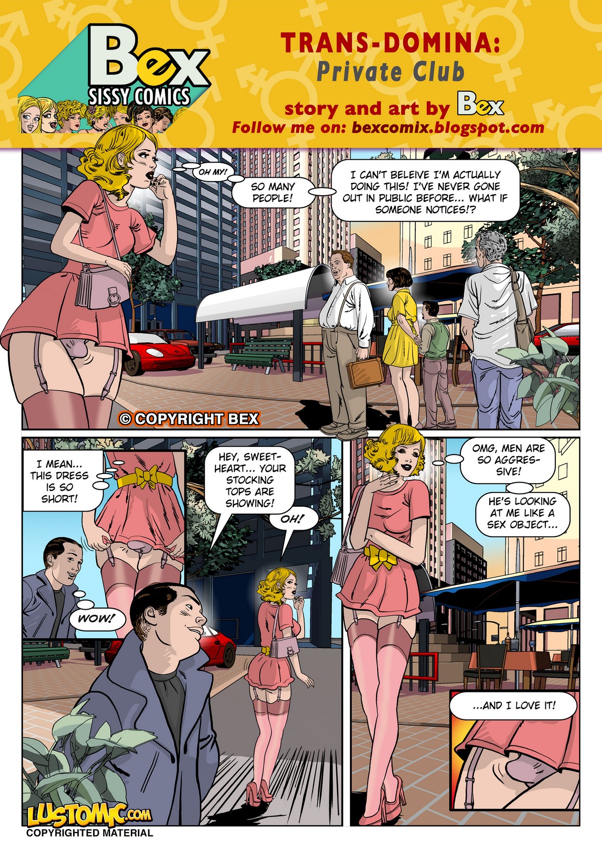 Feminization adult comics