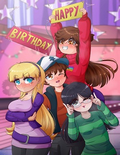 Birthday Pines- (Gravity Falls)- By ElChasconsito