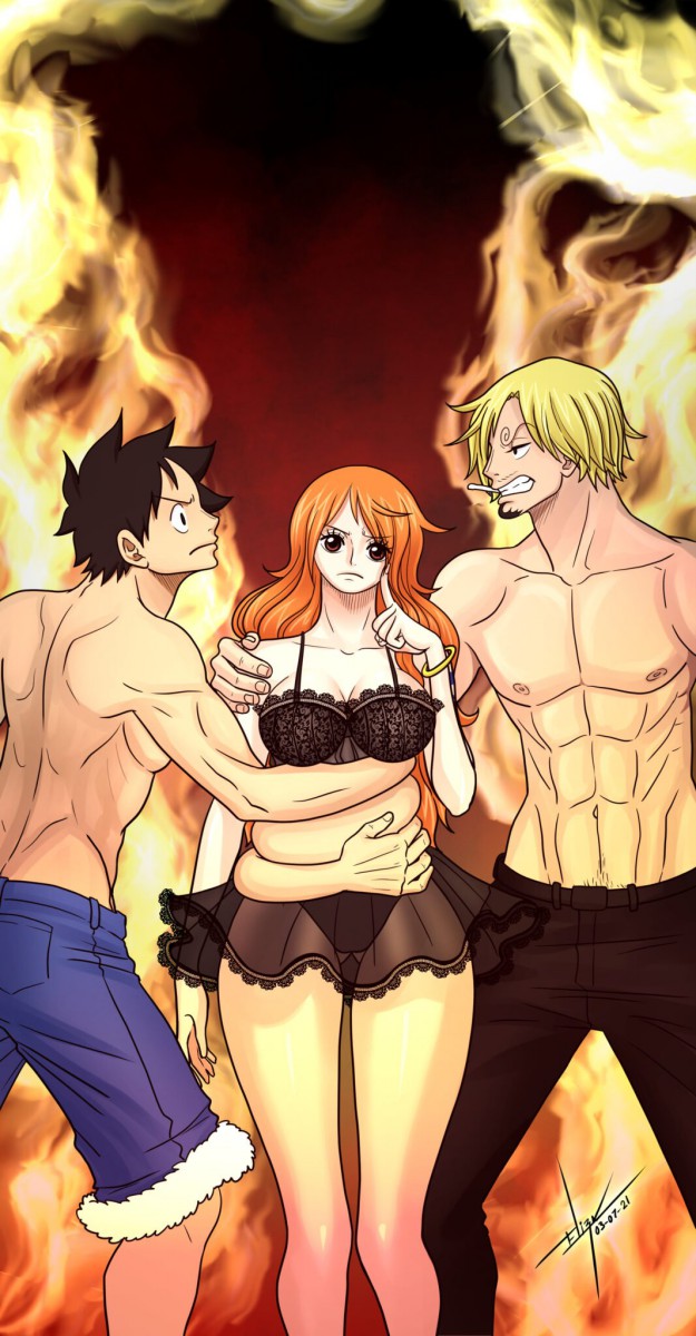 Tension On The High Seas- (One Piece)- By Elizagm