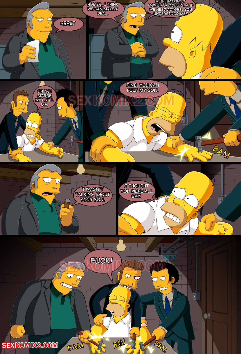 To the planet Orgasmo- (Simpsons)