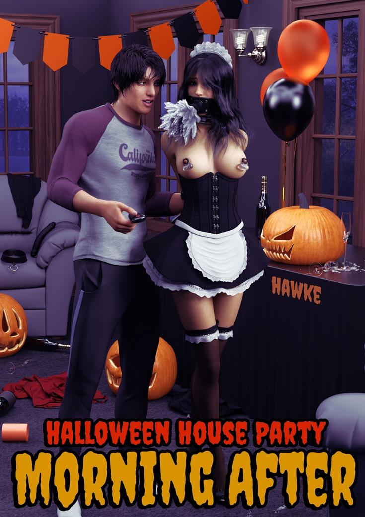 Bondage Porn Halloween - Halloween House Party 2- By Hawke - Hentai Comics Free