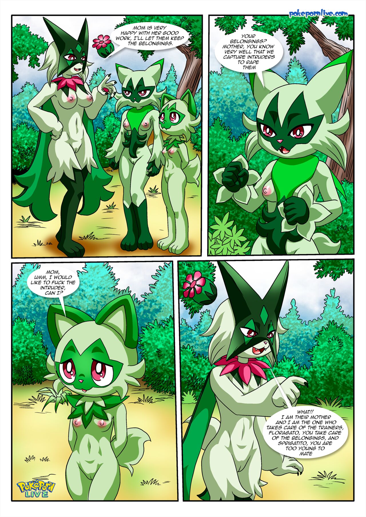 Purr and Spur- (Pokemon)- By Palcomix
