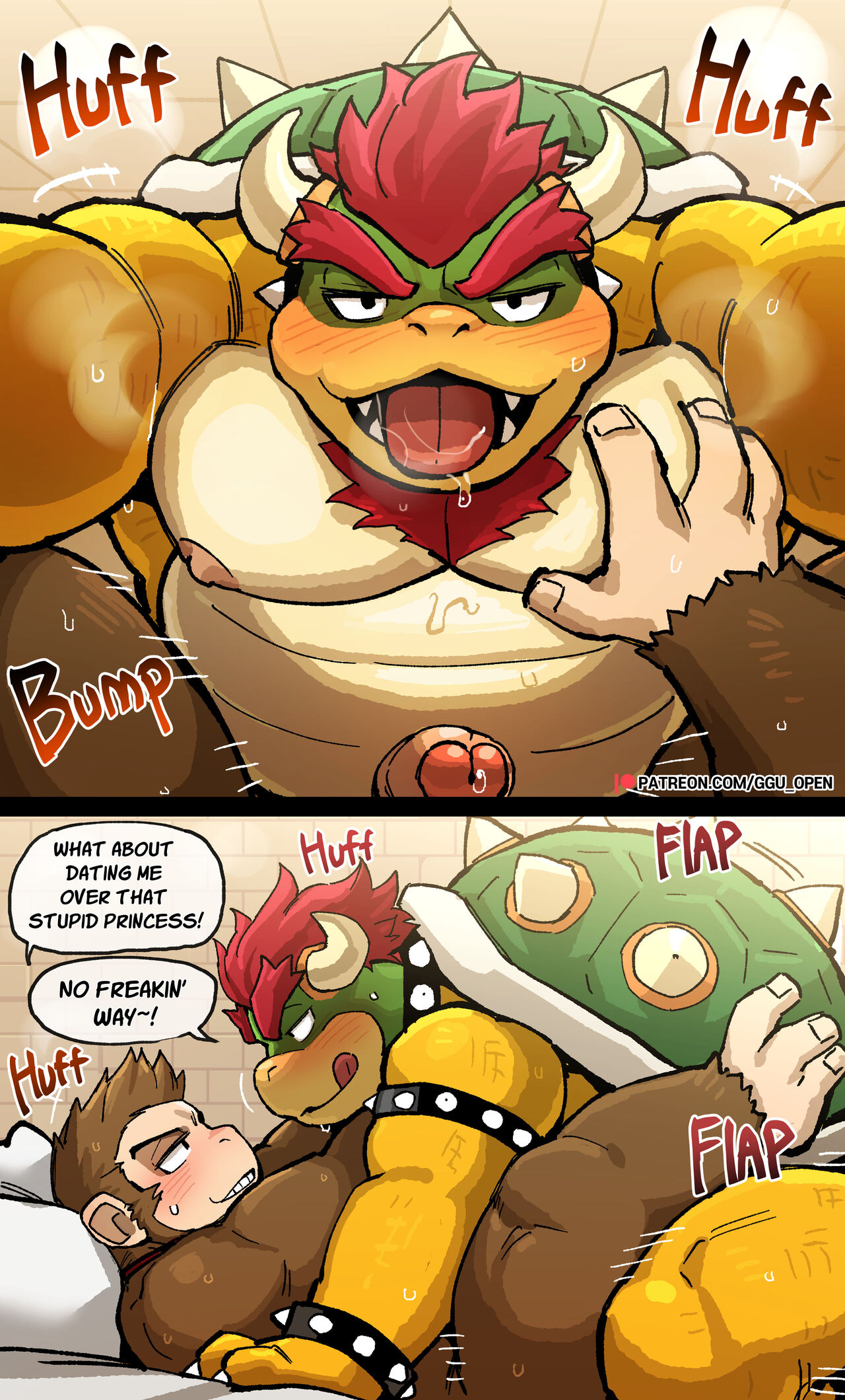 Bowser x DK- (Super Mario Bros.)- By Ggu Open