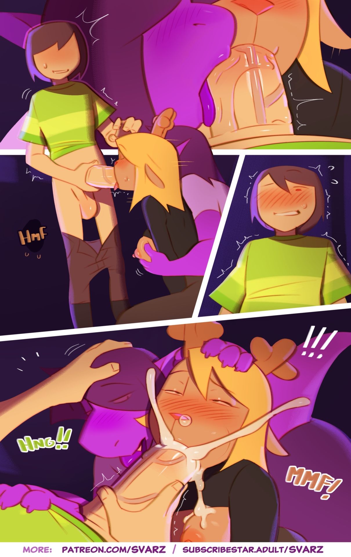 College Trio- (Deltarune)- By Svarzye