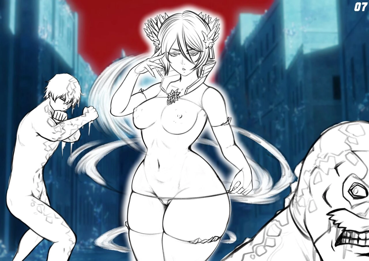 Rukia x Orihime in the 1000 Year Anal Orgy- By NowaJoestar