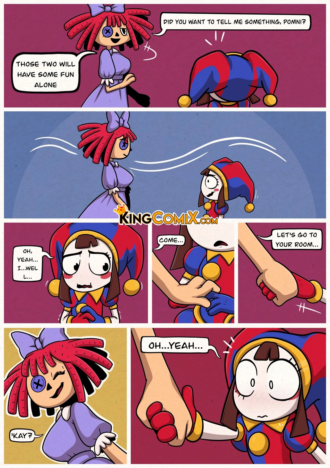 Dick on a Pill- (The Amazing Digital Circus)- By Kingcomix