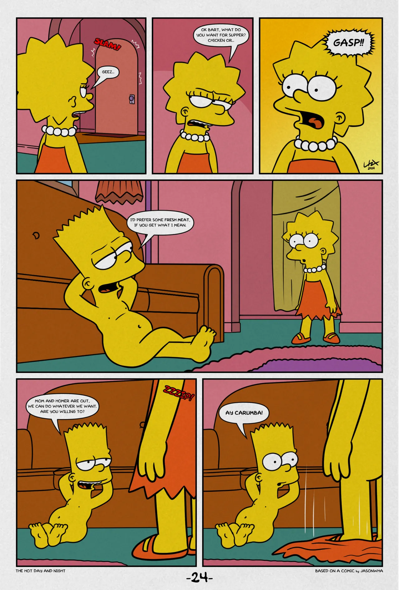 The Hot Day and Night- (The Simpsons)- By Lakikoopax