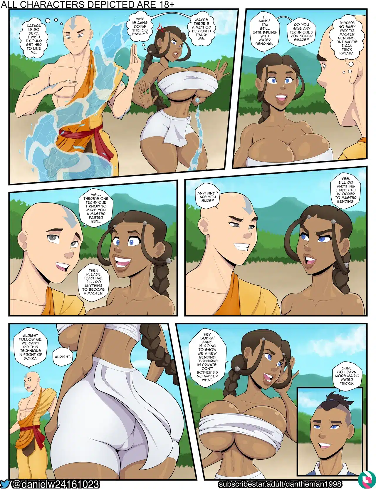 Katara’s Bending Lesson- By Arzog